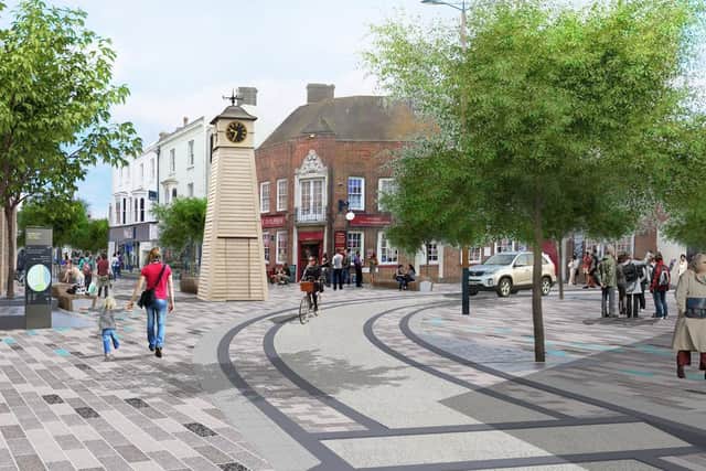A multi-million pound project is set to begin in Littlehampton next week to make the town centre a 'more attractive place to visit, shop and enjoy for residents and visitors'. Photo: Arun District Council