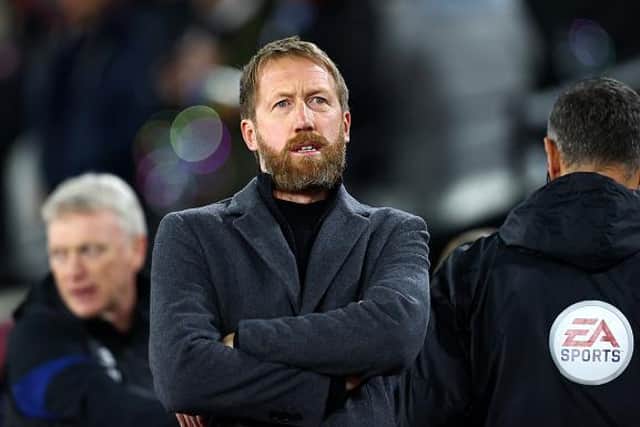 Brighton and Hove Albion head coach Graham Potter has had many defensive issues to deal with this season