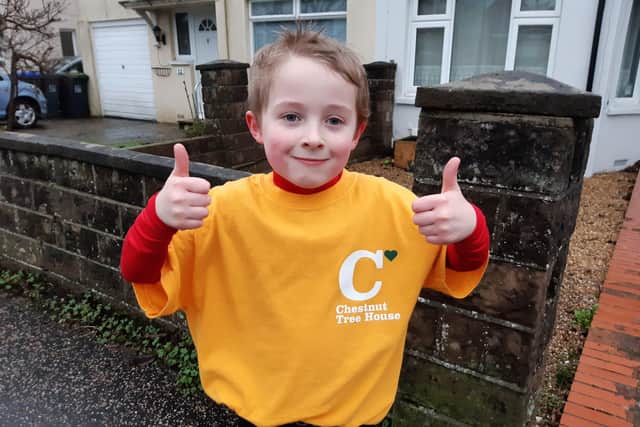 Benji Higgins is running a mile a day every day in January for Chestnut Tree House children's hospice