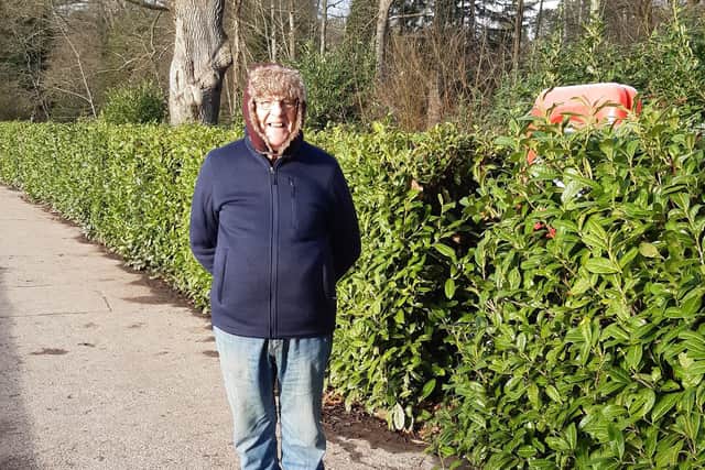 Long-time Tilgate resident Bill Nippier and his pooch