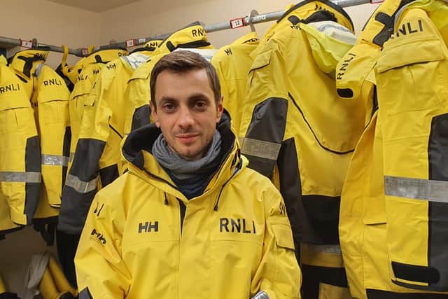 Dan Wittenberg only began training with the Newhaven RNLI early last year.