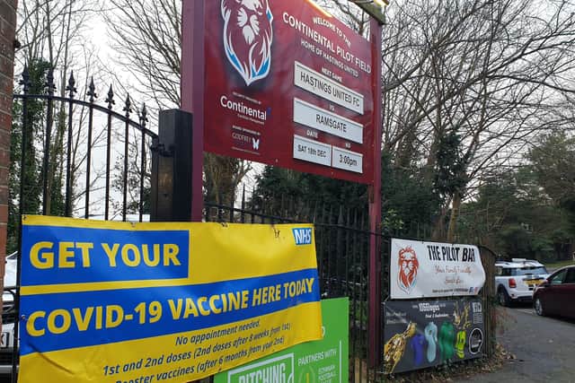 Hastings United Football Club is hosting another walk-in vaccination pop-up session SUS-220601-172619001