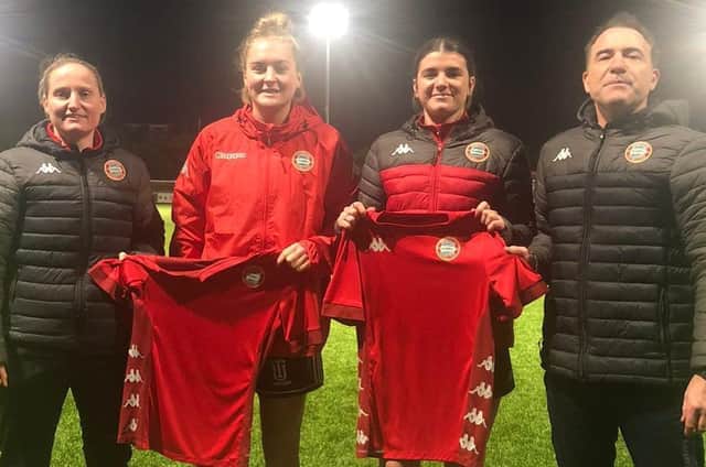 Worthing Women's two new signings with the bosses