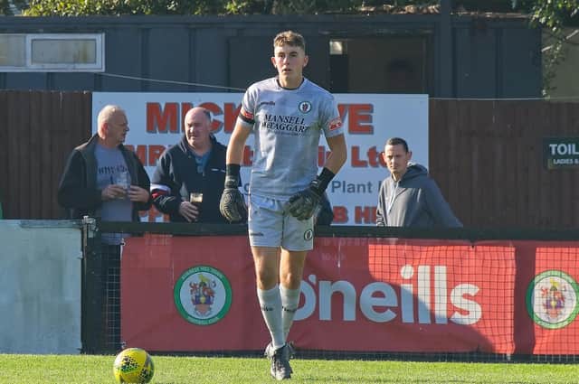 Crawley Town have snapped up 20-year-old goalkeeper Taylor Seymour after his departure from Isthmian League South East outfit Burgess Hill Town, until the end of the 2021-22 season. Picture by Chris Neal