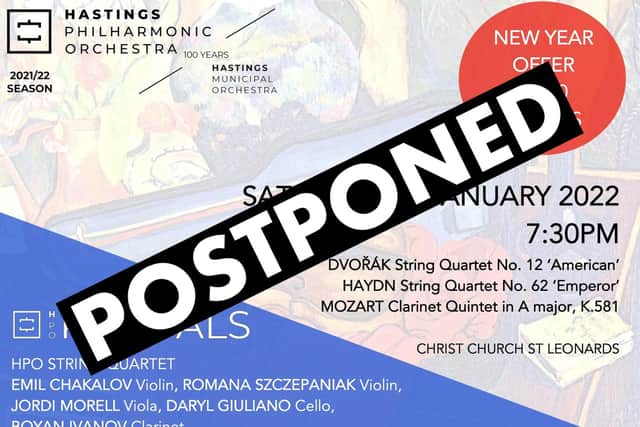 Tonight's performance has been postponed