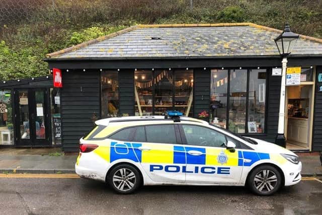 Burglary at Flushed antiques shop in Hastings