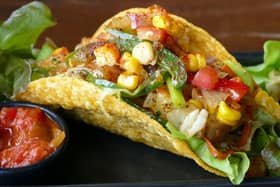 This Taco dish is a mouth-watering example of vegan food