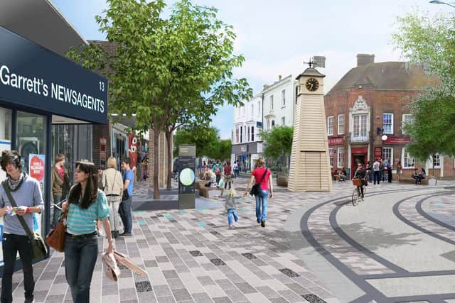 A multi-million pound project is set to begin in Littlehampton next week to make the town centre a 'more attractive place to visit, shop and enjoy for residents and visitors'. Photo: Arun District Council
