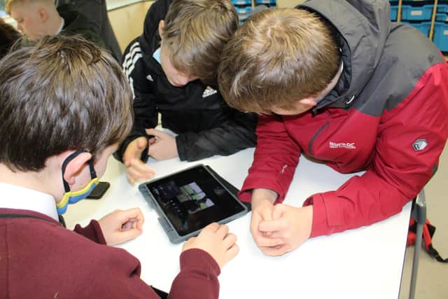 Students from Steyning Grammar School, Bohunt Liphook, and The Costello School in Basingstoke were welcomed at Bohunt School Worthing for the iPad Legacy Day. Picture: Lisa Day