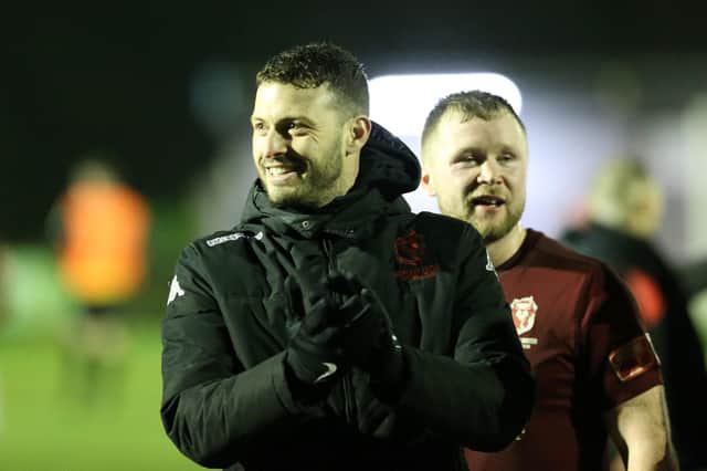 Manager Gary Elphick looks happy with Hastings United's win / Picture: Scott White