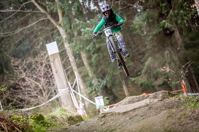 The 10-year-old mountain biker will be attempting to break a world record. Picture by Adam Stanton.