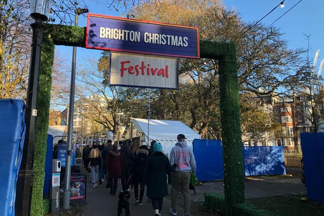 The Brighton Christmas Festival was held in Valley Gardens and Old Steine Gardens