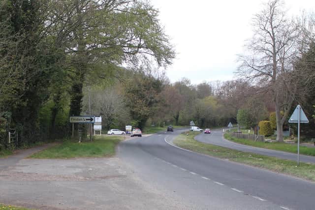 The speed limit change will be made north of the A24 Findon Bypass junction with High Street, instead of the current location, which is on the A24 Findon Road, north of its junction with Bost Hill. Photo: West Sussex Highways