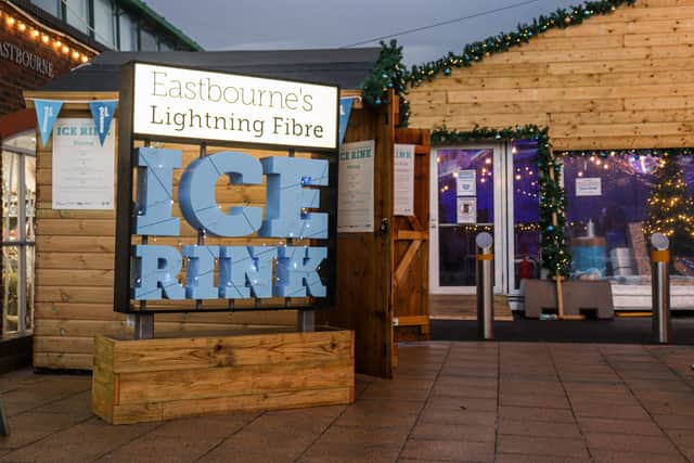 Eastbourne's ice rink. Picture from Your Eastbourne BID SUS-221201-120808001