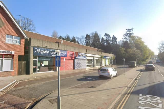 The existing shops in High Street Heathfield