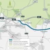 Plans to upgrade the A27 at Arundel are being put to the public for feedback. Photograph: National Highways