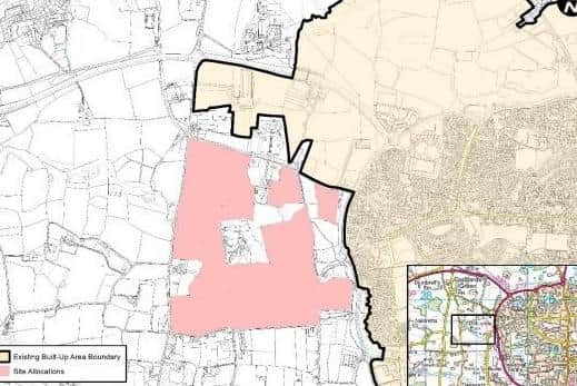 Broad location to the west of Burgess Hill proposed for 1,400 homes
