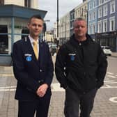 Peter Rolfe, town business ambassador, and john Bownas, manager of Love Hastings SUS-221201-093839001