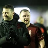 Gary Elphick looks happy at the end of his side's 4-0 win against Faversham / Picture: Scott White