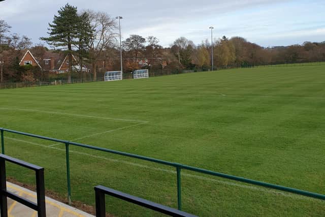The view from the stand at Little Common Rec