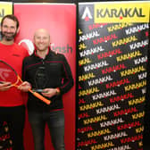 Tim Vail, right, with Pete Cossey from Karakal