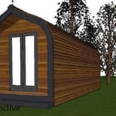 Indicative image of the glamping pods