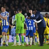 Crystal Palace manager Patrick Vieira was full of praise for Brighton, following an entertaining 1-1 draw. (Photo by Mike Hewitt/Getty Images)