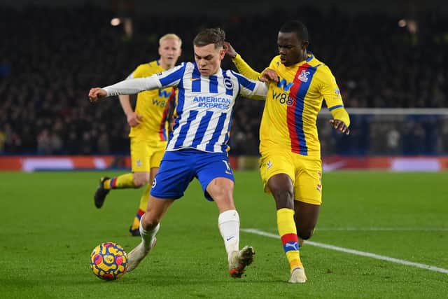 Brighton's Leandro Trossard had 'mixed feelings' after the latest 1-1 draw against Crystal Palace (Photo by Mike Hewitt/Getty Images)