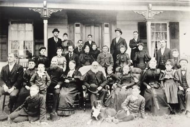 Mark Mann emigrated from Wisborough Green in 1836 and married Sophia
Rapley in 1841 in Canada.

This photo shows their Golden Wedding celebration of Mark and his wife Sophia with their family in 1891.
Courtesy Margaret Parsons