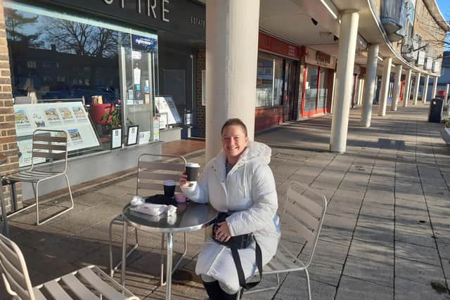 Regular customer Jodi Beckham from Tilgate