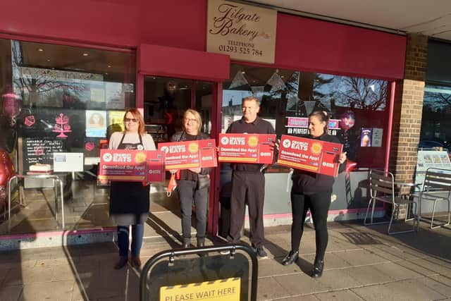 Jane Kirkham and her team at the Tilgate Bakery