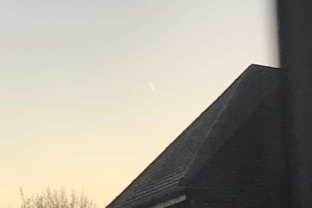 A fireball has been spotted in the sky over Horsham.