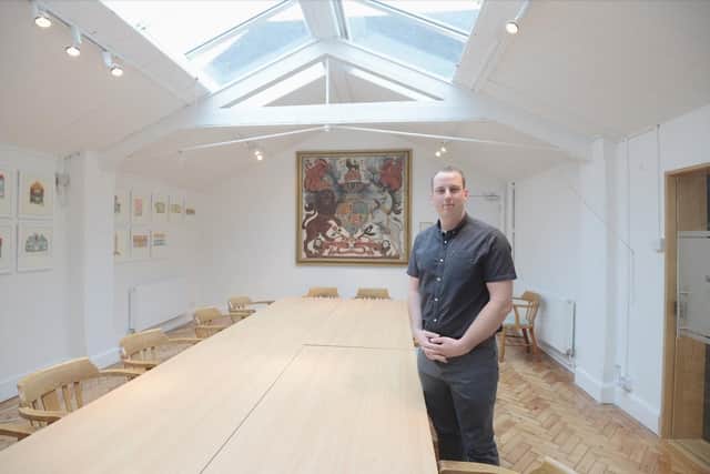 Old Library Refurbishment phot kate...Mark Purves inside the council offices in 2019.ks190214-3