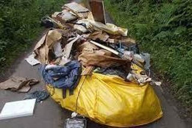 An incident of fly tipping