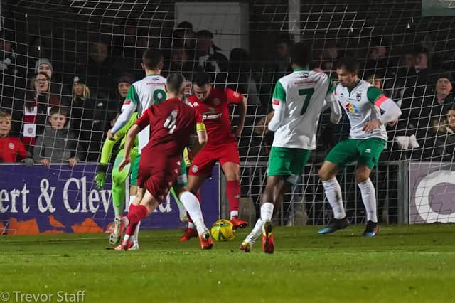 Bognor and Worthing do battle in the cup / Pic: Trevor Staff