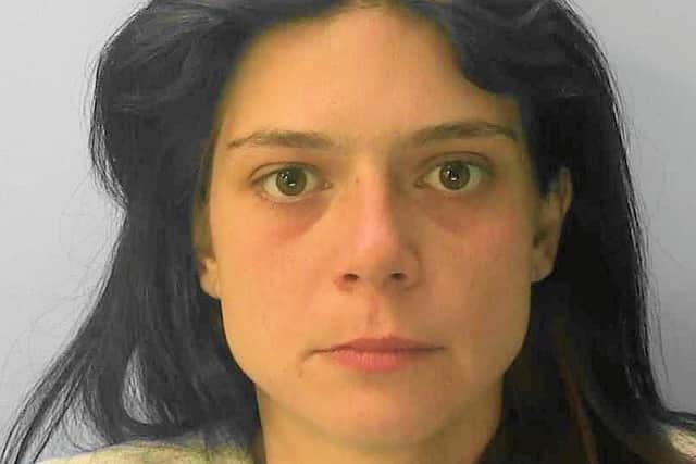 Sussex Police said Carole Taylor, 35, of Seaside Road, was sentenced to a total of five years imprisonment at Brighton Crown Court on Friday (January 14). Picture: Sussex Police.