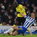 Chelsea striker Romelu Lukaku was well marshalled by Albion defender Dan Burn