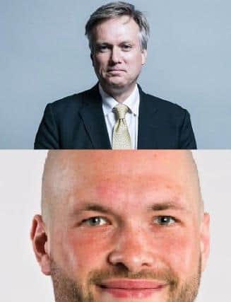 Crawley MP Henry Smith and leader of the borough council Peter Lamb