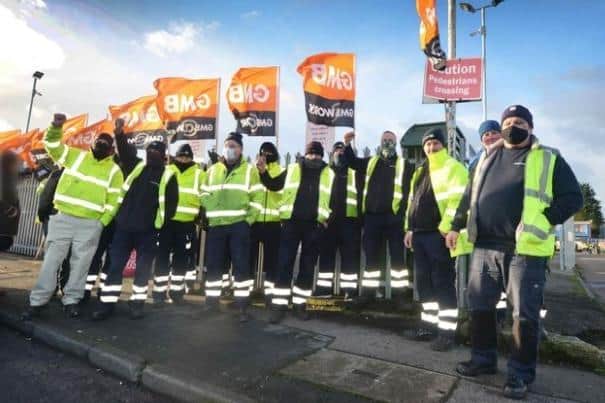 Refuse collectors have voted on industrial action in Adur and Worthing after a strike was held in Eastbourne (pictured). This came to an end on Tuesday, as staff accepted a 19 per cent pay rise.