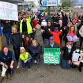A protest against overdevelopment in East Wittering last summer. Pic by S Robards