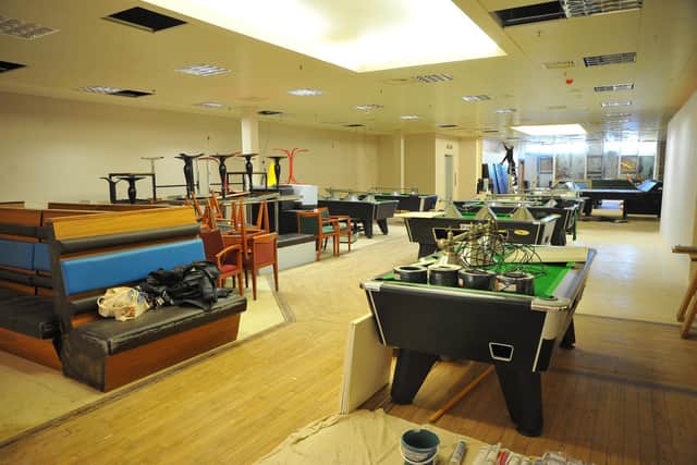 On offer will be five snooker tables, 12 English pool tables, six American pool tables, four dart boards and a sports bar showing live football. Photo: Steve Robards