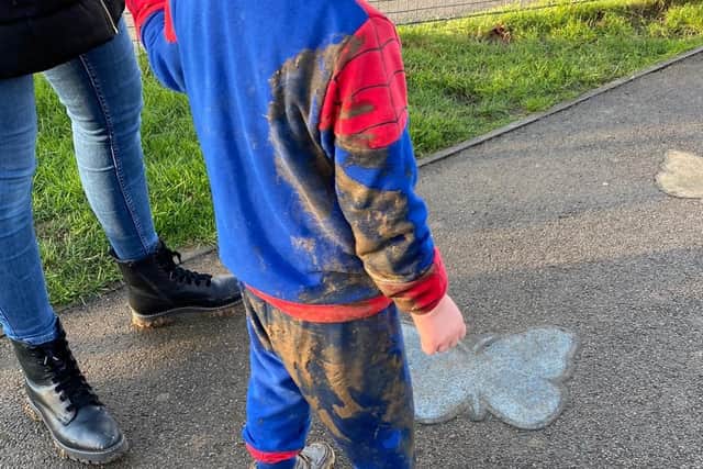 Even Spiderman has the odd bad day and gets covered in wet and sticky mud