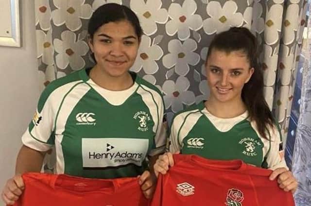 Grace Clifford and Katie Shillaker in their Horsham colours