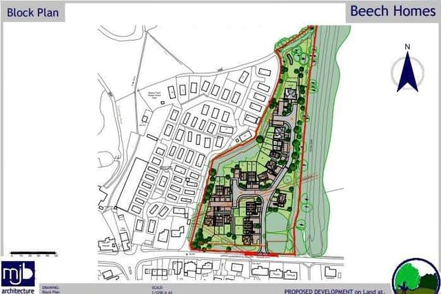 Plans for Horsebridge Road. Photo from Beeches Homes. SUS-220119-153713001