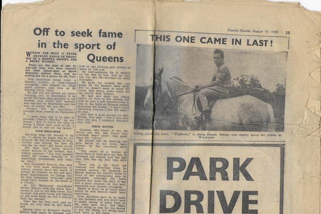 Old news clipping of Ron Atkins MBE