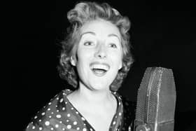 Vera Lynn Now rehearsing in London for her radio show, 'Sincerely Yours', 1956. Credit_ Alamy