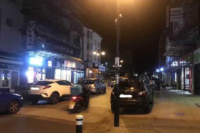 Some residents have expressed concerns about cars parking in Hastings town centre.