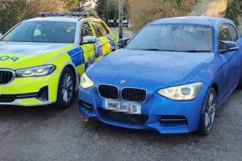 A BMW driver told officers he felt the 'need for speed' when he drove off at speeds of 140mph in Worthing, Shoreham and Washington. Photo: Sussex Police