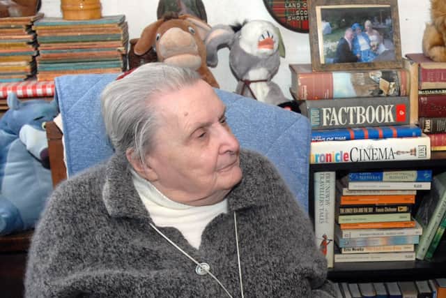 Joan Hennessy, who helped hundreds of German Jewish people find places to live in the 1930s. Picture taken by Malcolm McCluskey in 2009, W09038H9