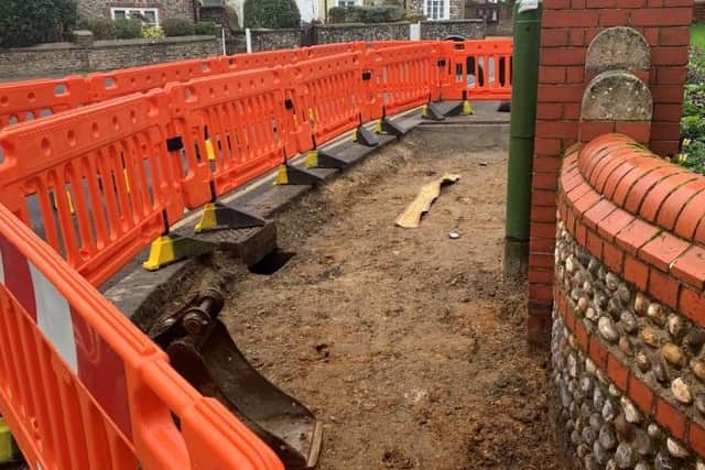 Works to transform Littlehampton high street are well underway. Photo: Arun District Council